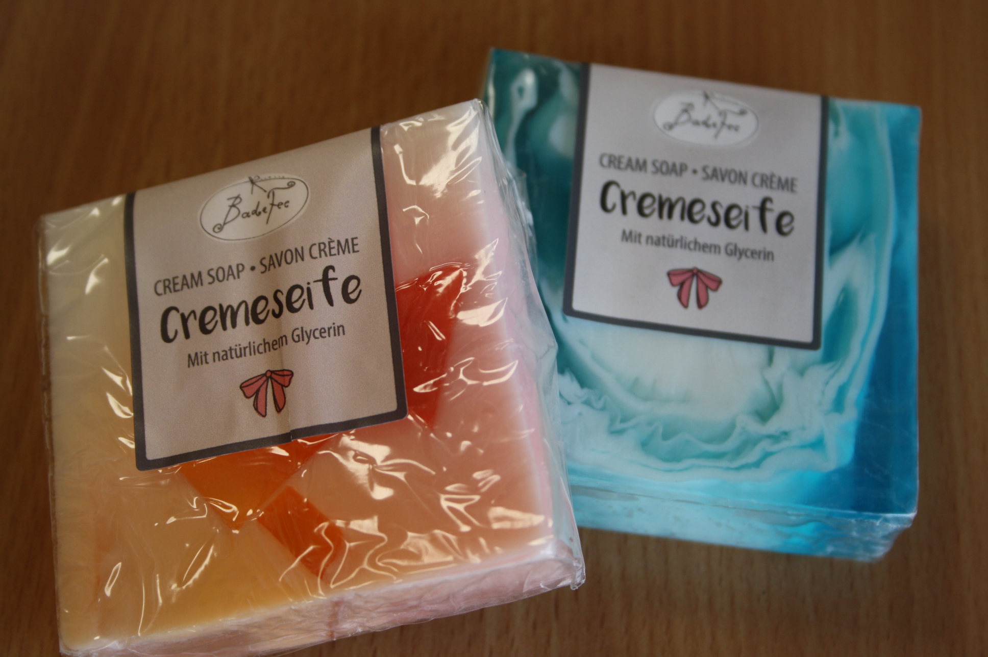 Seife orange o. blau  100g  4,95€